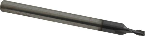 Square End Mill: 1/32'' Dia, 5/64'' LOC, 1/8'' Shank Dia, 1-1/2'' OAL, 2 Flutes, Solid Carbide MPN:30398