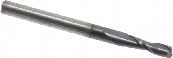 Square End Mill: 7/64'' Dia, 3/8'' LOC, 1/8'' Shank Dia, 1-1/2'' OAL, 2 Flutes, Solid Carbide MPN:30437