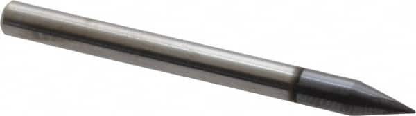 Square End Mill: 1/64'' Dia, 1/32'' LOC, 1/8'' Shank Dia, 1-1/2'' OAL, 3 Flutes, Solid Carbide MPN:30811