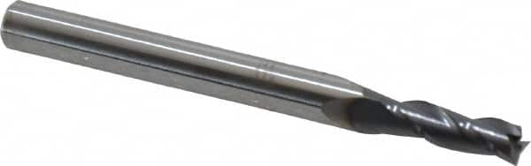 Square End Mill: 5/32'' Dia, 1/2'' LOC, 3/16'' Shank Dia, 2'' OAL, 3 Flutes, Solid Carbide MPN:30820