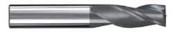 Square End Mill: 13/64'' Dia, 5/8'' LOC, 1/4'' Shank Dia, 2-1/2'' OAL, 3 Flutes, Solid Carbide MPN:30823