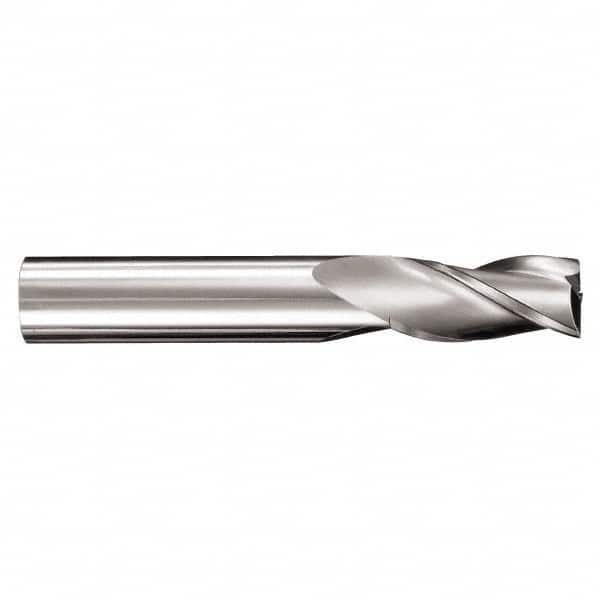 Square End Mill: 11/32'' Dia, 1'' LOC, 3/8'' Shank Dia, 2-1/2'' OAL, 3 Flutes, Solid Carbide MPN:30832