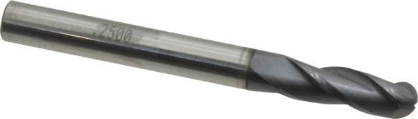 Ball End Mill: 0.25