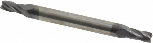 Square End Mill: 9/64'' Dia, 5/16'' LOC, 3/16'' Shank Dia, 2'' OAL, 4 Flutes, Solid Carbide MPN:31177