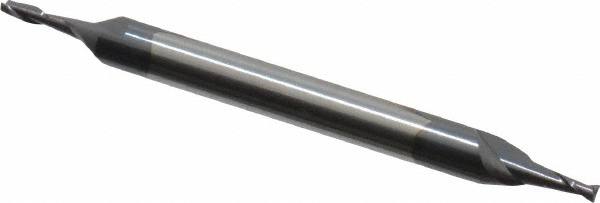 Square End Mill: 3/64'' Dia, 3/32'' LOC, 1/8'' Shank Dia, 1-1/2'' OAL, 2 Flutes, Solid Carbide MPN:31317