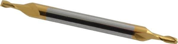 Square End Mill: 1/16'' Dia, 1/8'' LOC, 1/8'' Shank Dia, 1-1/2'' OAL, 2 Flutes, Solid Carbide MPN:31545