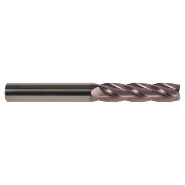 Square End Mill: 3/16'' Dia, 3/4'' LOC, 3/16'' Shank Dia, 2-1/2'' OAL, 4 Flutes, Solid Carbide MPN:31738