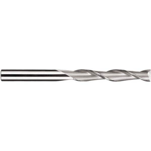 Square End Mill: 3/8'' Dia, 1-3/4'' LOC, 3/8'' Shank Dia, 4'' OAL, 2 Flutes, Solid Carbide MPN:31962