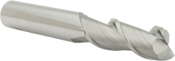 Square End Mill: 1/2'' Dia, 1-1/4'' LOC, 1/2'' Shank Dia, 3-1/4'' OAL, 2 Flutes, Solid Carbide MPN:32040