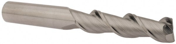 Square End Mill: 1/2'' Dia, 2'' LOC, 1/2'' Shank Dia, 4'' OAL, 2 Flutes, Solid Carbide MPN:32041