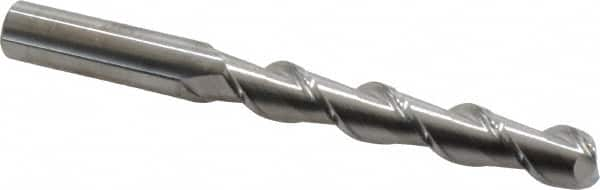 Square End Mill: 1/2'' Dia, 3'' LOC, 1/2'' Shank Dia, 5'' OAL, 2 Flutes, Solid Carbide MPN:32042