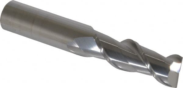 Square End Mill: 5/8'' Dia, 1-5/8'' LOC, 5/8'' Shank Dia, 3-3/4'' OAL, 2 Flutes, Solid Carbide MPN:32043