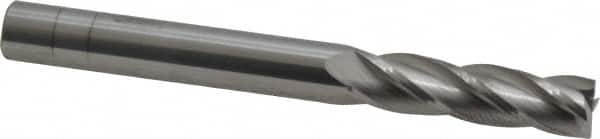 Square End Mill: 5/16'' Dia, 1-1/8'' LOC, 5/16'' Shank Dia, 3'' OAL, 4 Flutes, Solid Carbide MPN:33105