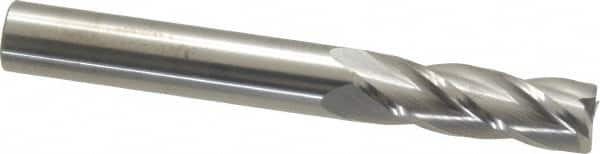 Square End Mill: 3/8'' Dia, 1-1/8'' LOC, 3/8'' Shank Dia, 3'' OAL, 4 Flutes, Solid Carbide MPN:33107