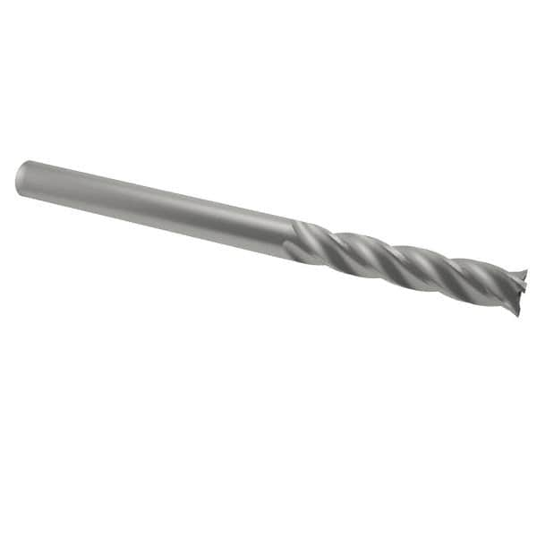 Square End Mill: 5/16'' Dia, 1-5/8'' LOC, 5/16'' Shank Dia, 4'' OAL, 4 Flutes, Solid Carbide MPN:33125