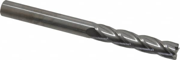 Square End Mill: 3/8'' Dia, 1-3/4'' LOC, 3/8'' Shank Dia, 4'' OAL, 4 Flutes, Solid Carbide MPN:33127