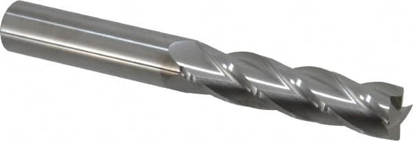 Square End Mill: 3/4'' Dia, 3'' LOC, 3/4'' Shank Dia, 6'' OAL, 4 Flutes, Solid Carbide MPN:33135