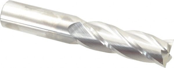 Square End Mill: 1'' Dia, 3'' LOC, 1'' Shank Dia, 6'' OAL, 4 Flutes, Solid Carbide MPN:33137