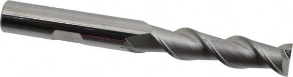 Square End Mill: 3/8'' Dia, 1-1/2'' LOC, 3/8'' Shank Dia, 3-1/4'' OAL, 2 Flutes, Solid Carbide MPN:34511