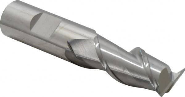 Square End Mill: 3/4'' Dia, 1-5/8'' LOC, 3/4'' Shank Dia, 3-7/8'' OAL, 2 Flutes, Solid Carbide MPN:34525