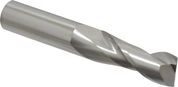 Square End Mill: 5/8'' Dia, 1-5/8'' LOC, 5/8'' Shank Dia, 3-3/4'' OAL, 2 Flutes, Solid Carbide MPN:34626