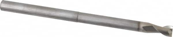 Square End Mill: 1/4'' Dia, 3/8'' LOC, 1/4'' Shank Dia, 4'' OAL, 2 Flutes, Solid Carbide MPN:34678