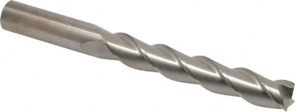 Square End Mill: 5/8'' Dia, 3-3/4'' LOC, 5/8'' Shank Dia, 6'' OAL, 3 Flutes, Solid Carbide MPN:34719