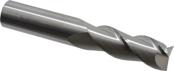 Square End Mill: 1'' Dia, 2-5/8'' LOC, 1'' Shank Dia, 6'' OAL, 3 Flutes, Solid Carbide MPN:34726