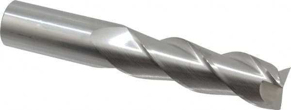 Square End Mill: 1'' Dia, 3-1/4'' LOC, 1'' Shank Dia, 6'' OAL, 3 Flutes, Solid Carbide MPN:34727