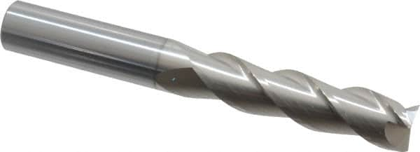 Square End Mill: 5/8'' Dia, 2-1/2'' LOC, 5/8'' Shank Dia, 5'' OAL, 3 Flutes, Solid Carbide MPN:34745