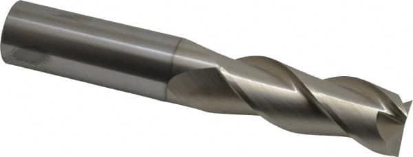 Square End Mill: 1'' Dia, 2-5/8'' LOC, 1'' Shank Dia, 6'' OAL, 3 Flutes, Solid Carbide MPN:34753