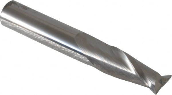 Square End Mill: 3/8'' Dia, 7/8'' LOC, 3/8'' Shank Dia, 2-1/2'' OAL, 2 Flutes, Solid Carbide MPN:35285