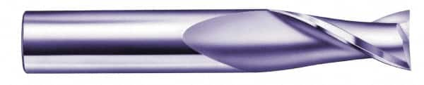 Square End Mill: 7/16'' Dia, 1'' LOC, 7/16'' Shank Dia, 2-3/4'' OAL, 2 Flutes, Solid Carbide MPN:35287