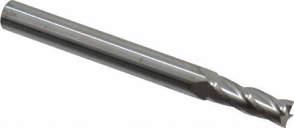 Square End Mill: 7/32'' Dia, 5/8'' LOC, 1/4'' Shank Dia, 2-1/2'' OAL, 4 Flutes, Solid Carbide MPN:35480