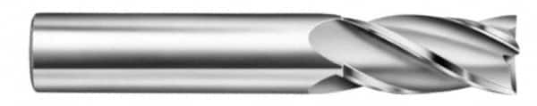 Square End Mill: 9/32'' Dia, 3/4'' LOC, 5/16'' Shank Dia, 2-1/2'' OAL, 4 Flutes, Solid Carbide MPN:35482