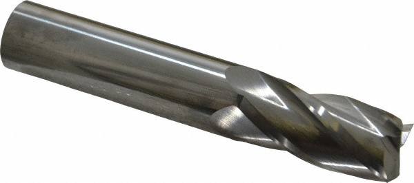 Square End Mill: 5/8'' Dia, 1-1/4'' LOC, 5/8'' Shank Dia, 3-1/2'' OAL, 4 Flutes, Solid Carbide MPN:35493