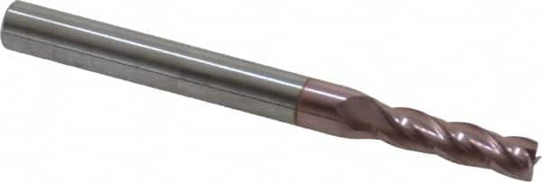 Square End Mill: 5/32'' Dia, 9/16'' LOC, 3/16'' Shank Dia, 2'' OAL, 4 Flutes, Solid Carbide MPN:35503