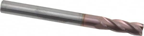 Square End Mill: 3/16'' Dia, 9/16'' LOC, 3/16'' Shank Dia, 2'' OAL, 4 Flutes, Solid Carbide MPN:35504