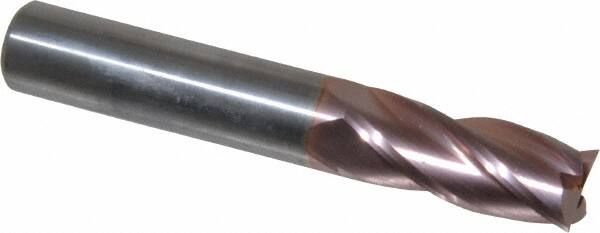 Square End Mill: 7/16'' Dia, 1'' LOC, 7/16'' Shank Dia, 2-3/4'' OAL, 4 Flutes, Solid Carbide MPN:35510