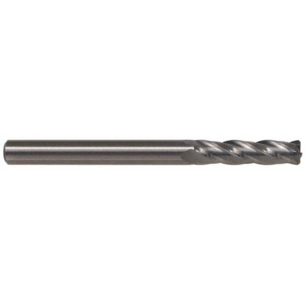 Square End Mill: 5/16'' Dia, 11/16'' LOC, 5/16'' Shank Dia, 4'' OAL, 6 Flutes, Solid Carbide MPN:36141