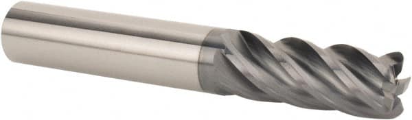 Corner Radius End Mill: 1/4