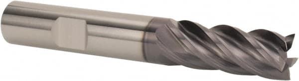 Square End Mill: 3/4'' Dia, 1-1/2'' LOC, 3/4'' Shank Dia, 4'' OAL, 5 Flutes, Solid Carbide MPN:37210