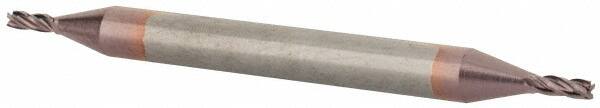 Square End Mill: 3/64'' Dia, 3/32'' LOC, 1/8'' Shank Dia, 1-1/2'' OAL, 4 Flutes, Solid Carbide MPN:39603