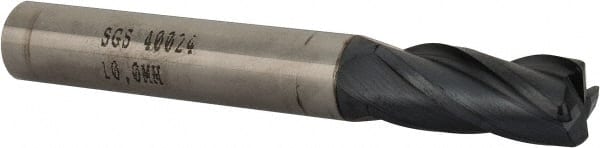 Corner Radius End Mill: 10 mm Dia, 22 mm LOC, 1.5 mm Radius, 4 Flutes, Solid Carbide MPN:40024