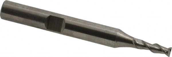 Square End Mill: 0.1181'' Dia, 0.315'' LOC, 2 Flutes, Solid Carbide MPN:44505