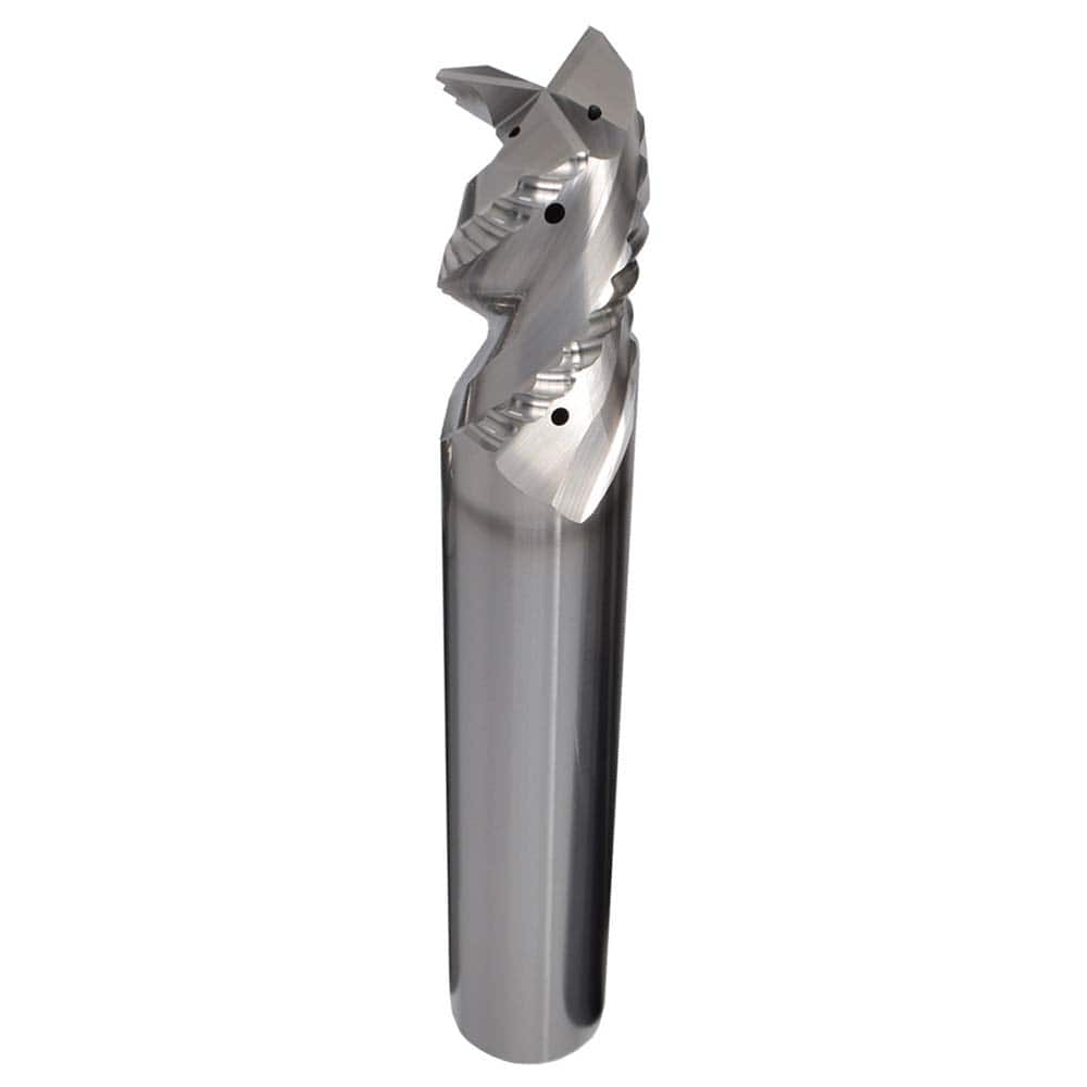 Corner Radius End Mill: 12 mm Dia, 26 mm LOC, 2 mm Radius, 3 Flutes, Solid Carbide MPN:44976