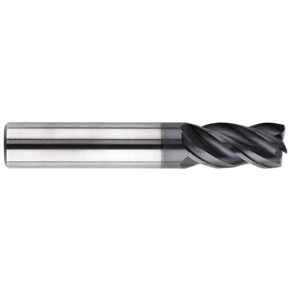 Corner Radius End Mill: 20 mm Dia, 38 mm LOC, 4 mm Radius, 4 Flutes, Solid Carbide MPN:46469