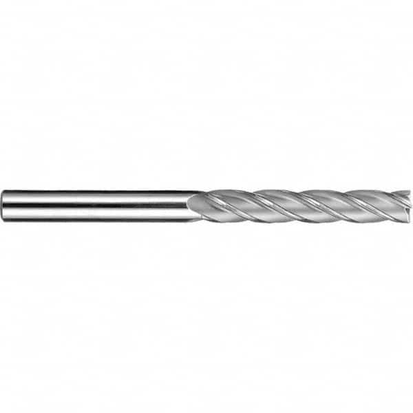 Square End Mill: 0.5512'' Dia, 2.9528'' LOC, 4 Flutes, Solid Carbide MPN:49396