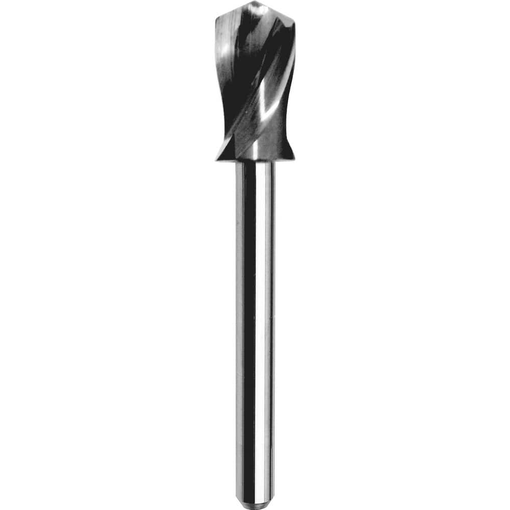 Spotting Drills, Drill Point Angle: 130 , Cutting Diameter (Decimal Inch): 0.1405 , Tool Material: Solid Carbide , Coating/Finish: Uncoated  MPN:06079