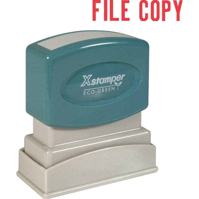 Xstamper One-Color Title Stamp, Pre-Inked, 